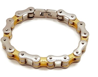 Bracciale Uomo In Acciaio. Bracciale Grande In Acciaio Unisex. Bracciale A Catena In Acciaio. Catena Groumette In Acciaio. Regali Per Lui - Italia - Foto 3