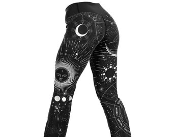 Moonchild Flare Leggings | Celestial Astro pants