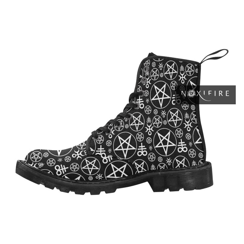 Satanic Gothic Witch Men's Boots