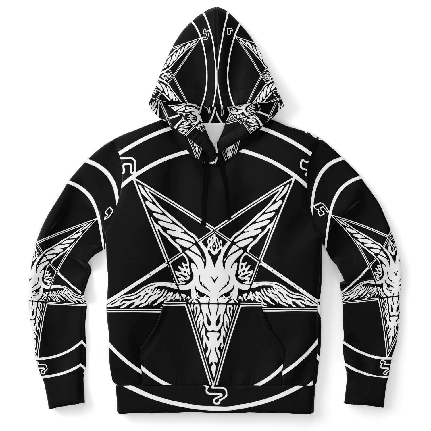 BAPHOMET Hoodie Luciferian Satanic Huge Pentagram Sweater - Etsy