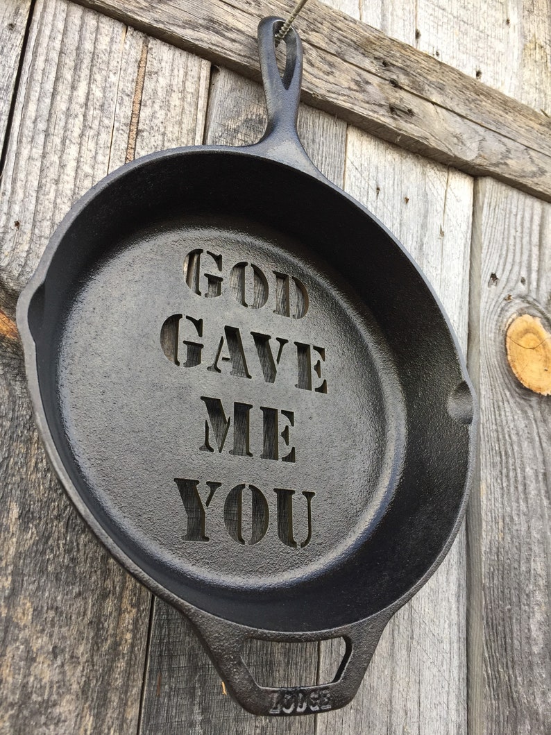 Custom Cast Iron Skillet 6th Anniversary Gift Etsy