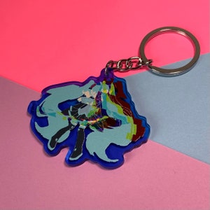 Hatsune Miku Glitch Acrylic Keychain