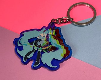 Hatsune Miku Glitch Acrylic Keychain