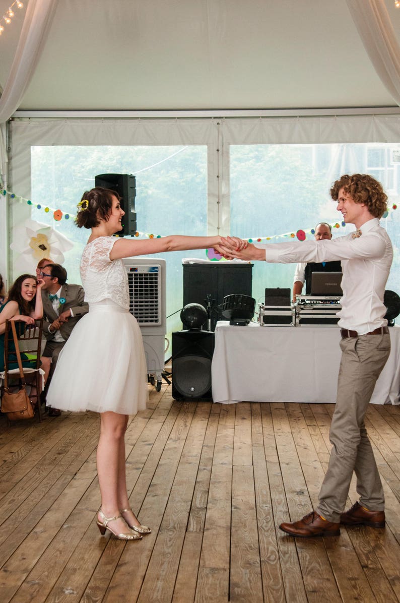 bridal shower tulle skirt outfit