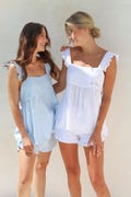 Bridal Shower Gift Bridesmaid PJs Personalized Gift Getting Ready Nightie Bridesmaid Bachelorette Party Pajamas Vacation PJ Monogramed Gifts