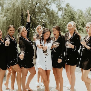 Modal Jersey Bridesmaid Pajama Set: Soft & Stretchy Bridal Party PJs