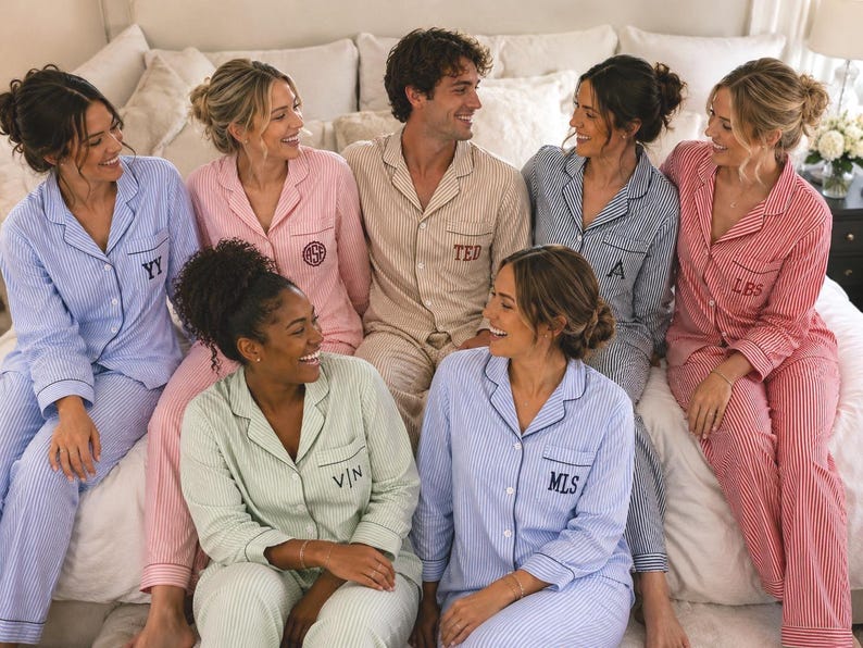 100% cotton seersucker PJs