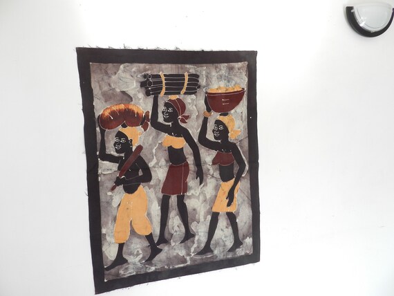 Batik Decoración de pared africana Batik Decoración de pared africana