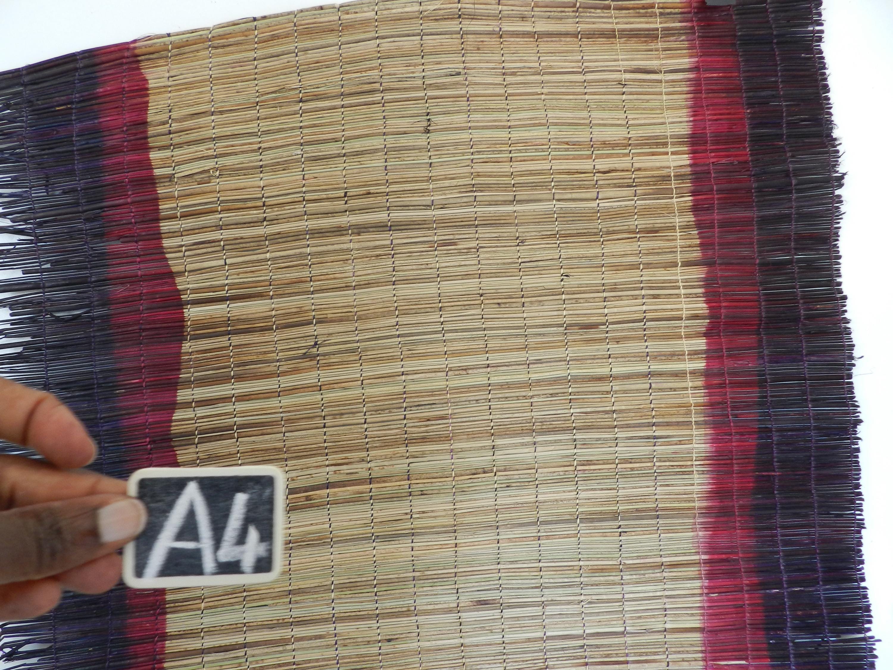 African Mat Natural Raffia Rush Floor Mat, Plant Art of Hospitality ...