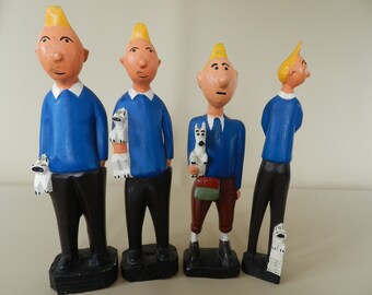 Grand Rare Herge Tintin Statue Figue A Milou Le Magasin De Etsy