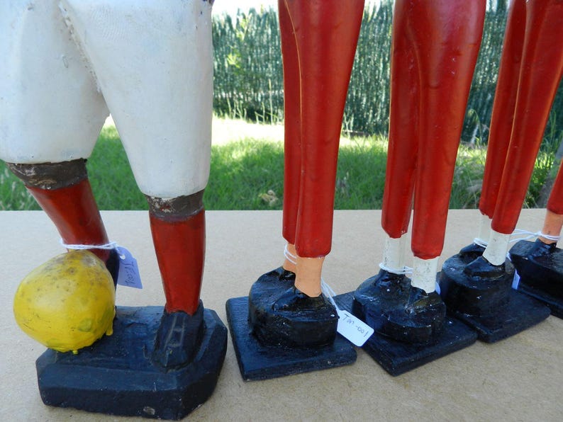 Escultura de Tintín, Milu el perro, madera pintada, La Casa Rafacia, figura de Tintín Dupont, Art Africa, madera natural, decoración, 30 cm (11,81"). imagen 13