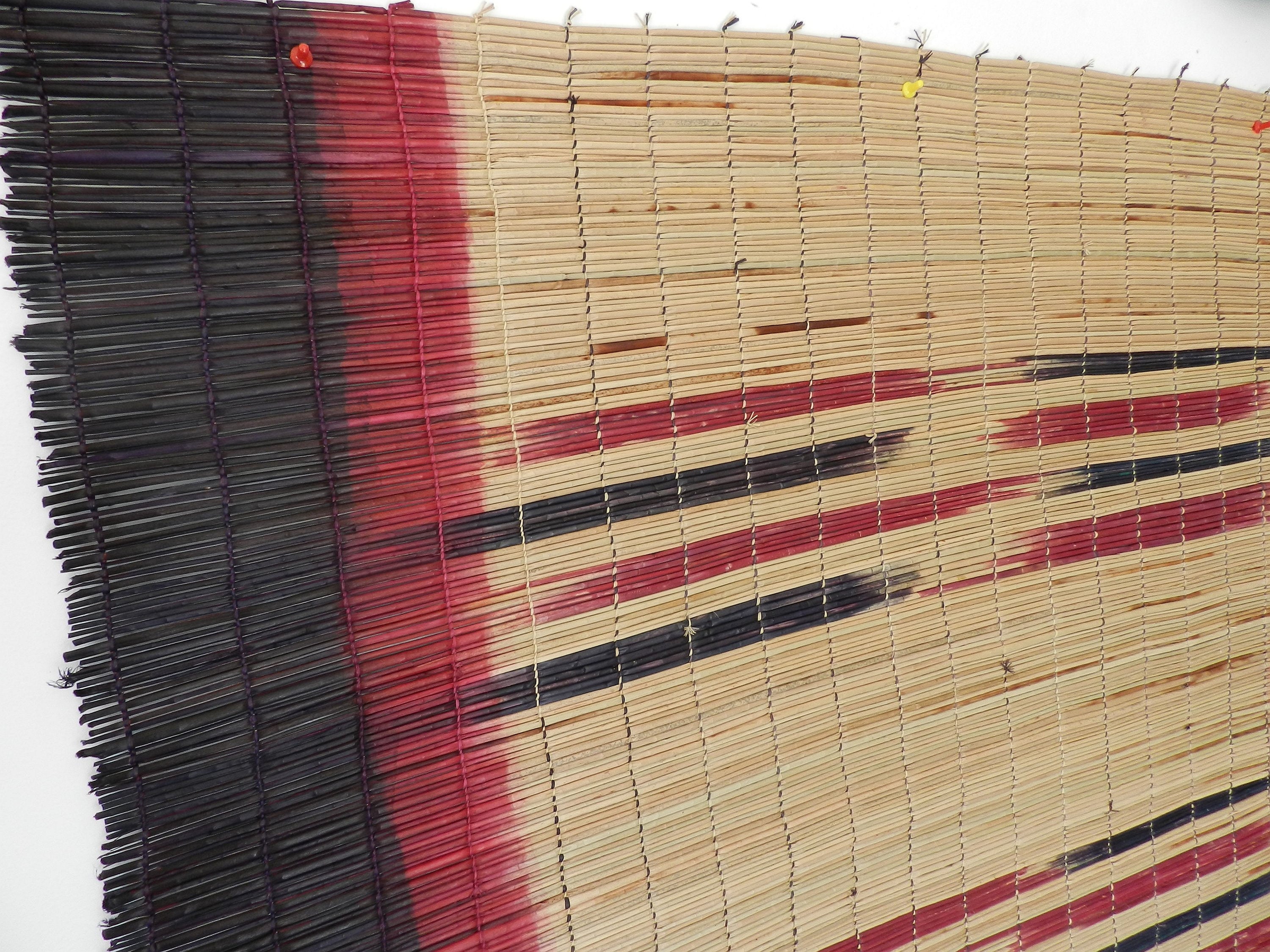 Natural Tinted Watercolor Floor Mat Tinted Hand Woven Raffia Etsy UK