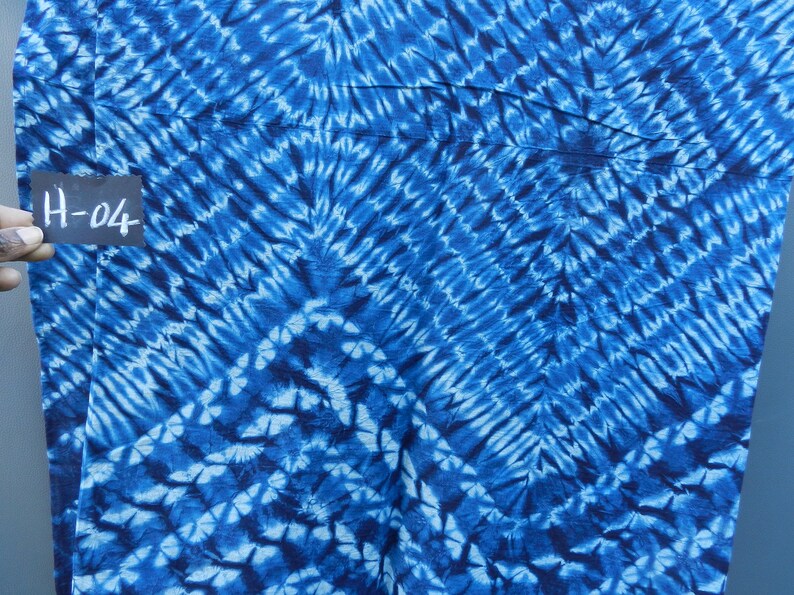 Indigo blue fabric, large width coupon from Guinea, tie and dye cotton linen 3m by 155cm 118 by 61 Adire, line pattern, dyed African loincloth H-04--310/159m