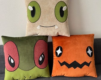 Flygon evolution line trio inspired cushions, pillows