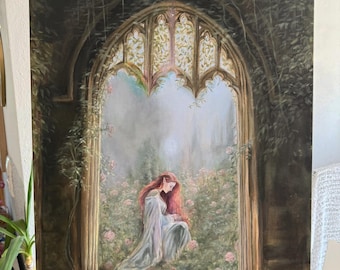 Feyre Archeron inspired “Thorns and all” Art Print | ACOTAR / ACOMAF BookTok Painting | limited