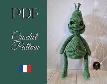 Crochet Pattern PDF – Theodor the Grinch Amigurumi – Funny Christmas Plush