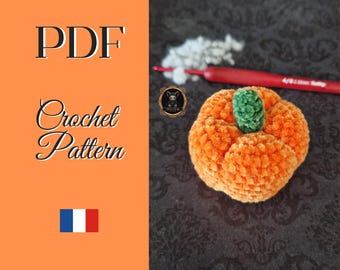 Patrón de crochet en PDF de calabaza "Etherya" – Tutorial fácil de amigurumi – Decoración otoñal para Halloween