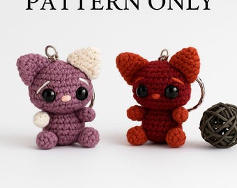 Amigurumi PDF Muster – Mini Häkelkätzchen – Schlüsselanhänger oder Plüschtier