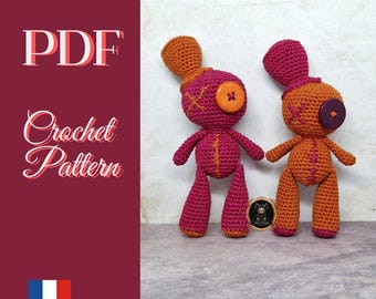 Amigurumi-PDF-Anleitung – Goethia, die Voodoo-Puppe (Häkeln) – Anfänger