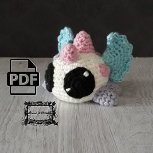 Pattern PDF Amigurumi – Chiconodon au Crochet - Tutorial in french only