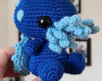 Amigurumi de Cthulhu Azul
