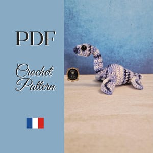 Crochet Pattern PDF – "Elas the Plesiosaur" Amigurumi – Cute Dinosaur Plush – DIY Sea Creature Tutorial