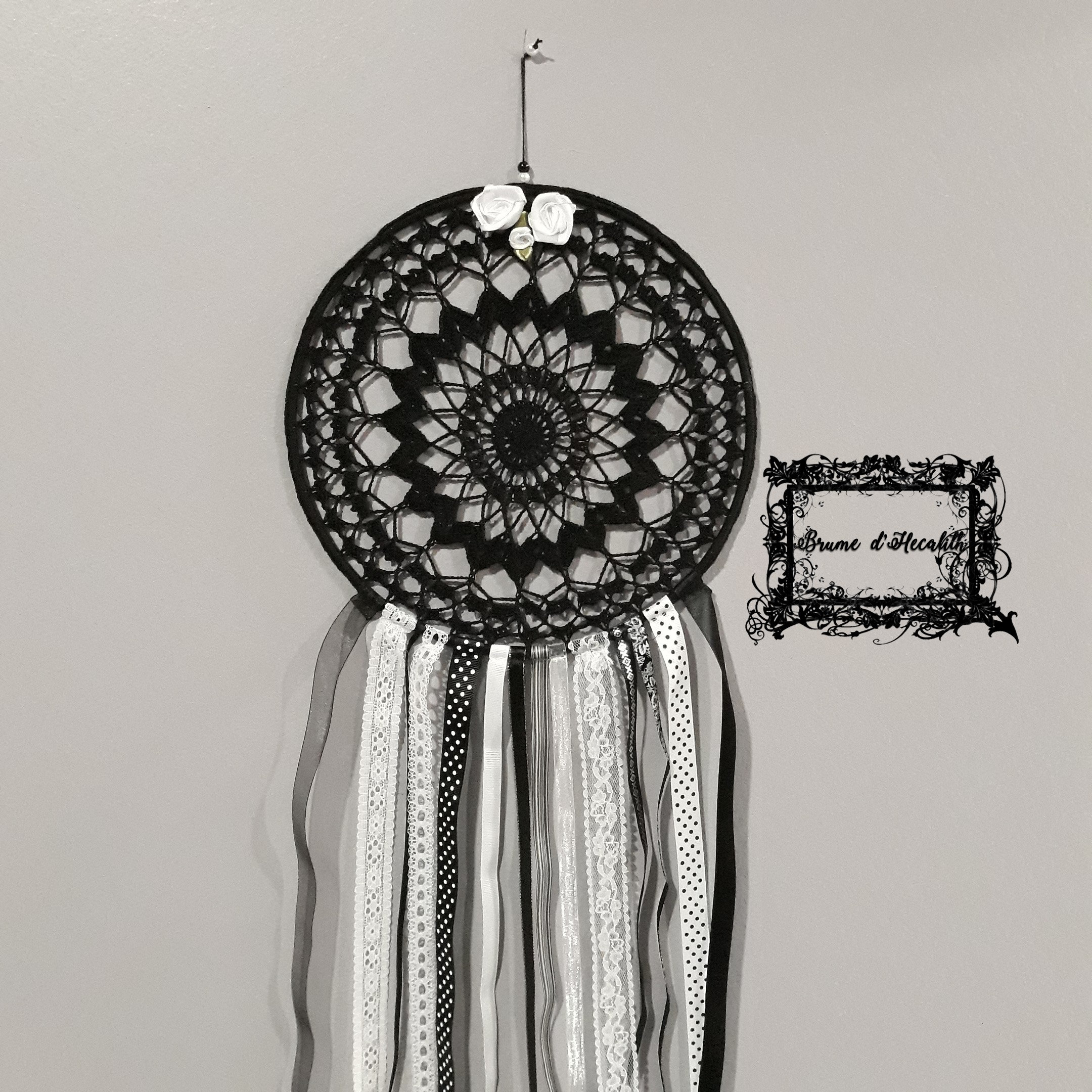 Attrape Rêve Noir et Blanc