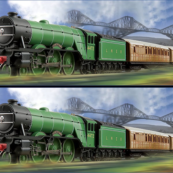 INSTANT DOWNLOAD digital file Flying Scotsman cake bands wrap