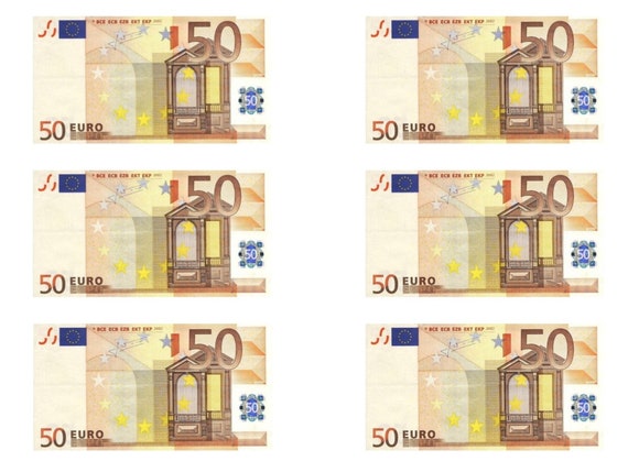 50 euro note money icing wafer card or wafer topper cake etsy hong kong