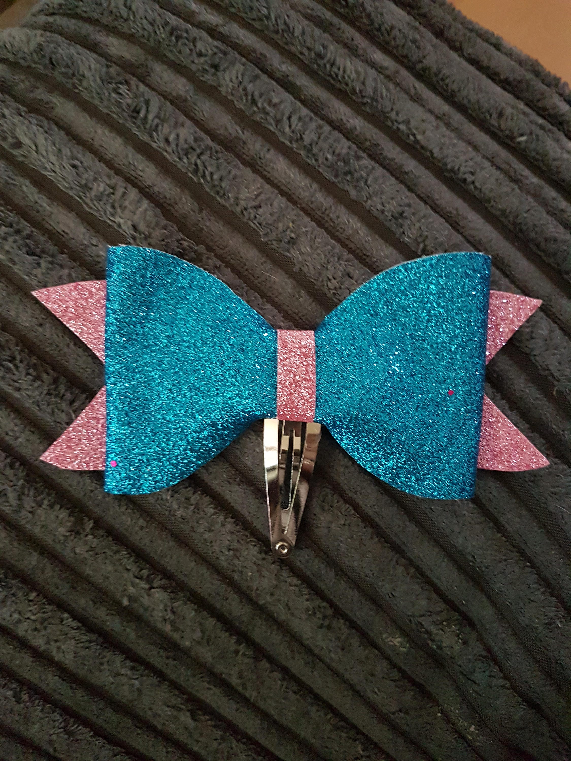 Pink and blue bow | Etsy