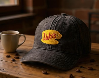 Luke's Diner Embroidered Dad Hat, Gilmore Girls Inspired Vintage Cap