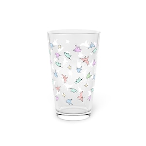 Whimsical Heartstopper-Inspired Pint Glass, 16oz - Quirky and Fun Glassware for Your Bar Cart