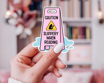 Slippery When Reading, Romance Reader Sticker