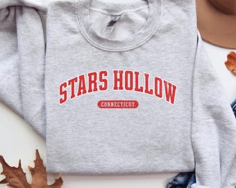 Stars Hollow Inspired Crewneck Sweatshirt, Vintage TV Fan Pullover