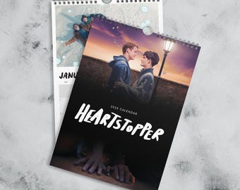 Heartstopper 2025 Wall Calendar, Cute Calendar for Fans, Desk Decor, Gift for Students, LGBT Pride Calendar