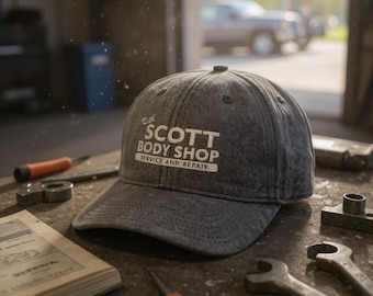 Boné bordado Keith Scott Body Shop, boné One Tree Hill Nostalgia, estilo vintage