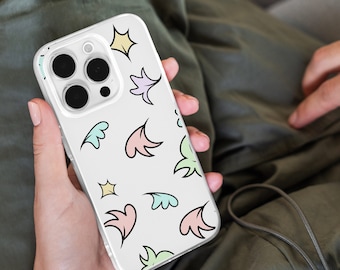 Heartstopper Leaf Design Clear Phone Case