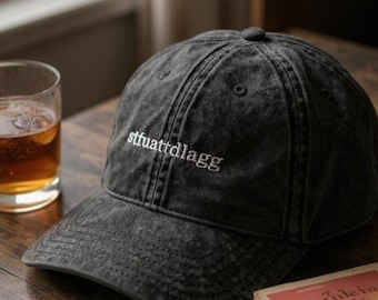 STFUATTDLAGG Embroidered Hat  |  BookTok Inspired  |  Vintage Hat