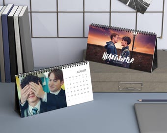 Heartstopper 2025 Desktop Calendar, Cute Calendar for Fans, Desk Decor, Gift for Students, LGBT Pride Calendar