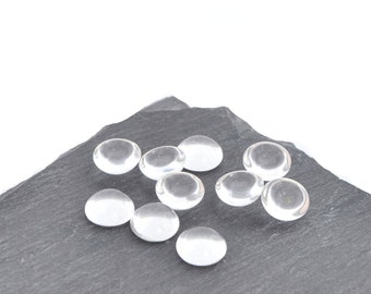 Cabochons en verre 8 mm