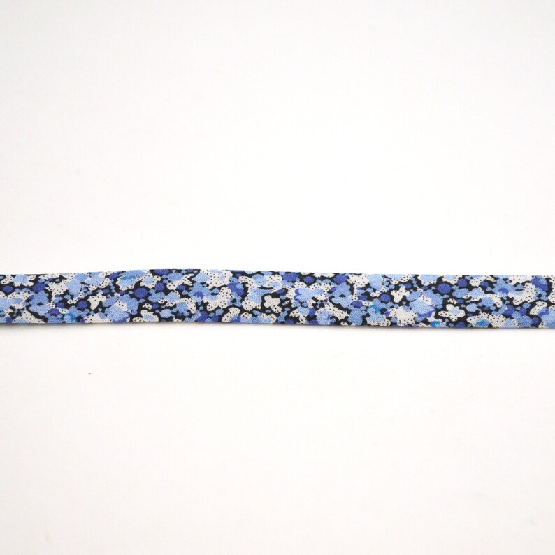 Liberty Pepper blue bias binding per meter image 4