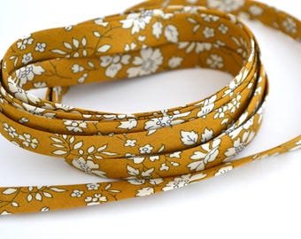 Liberty Capel mustard yellow bias binding by the meter