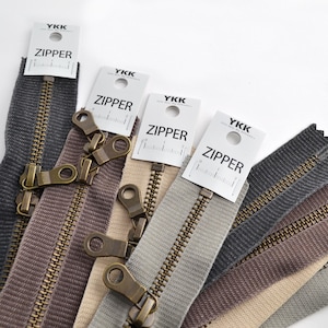 Fermeture Double Curseur Métal 60 Cm | Quitisse