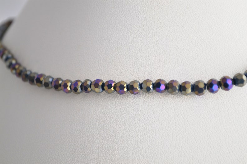 Perles rondes à facettes en verre 4 mm image 5