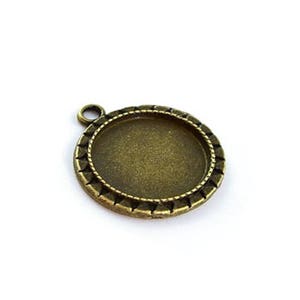 Pendentif support cabochon plateau 20 mm