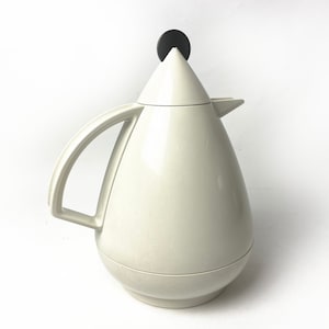 Vintage Memphis Style Thermos | Hans Erich Slany Design | Modernist | Black and White | Leifheit | Industrial Design | 80s | Minimalist