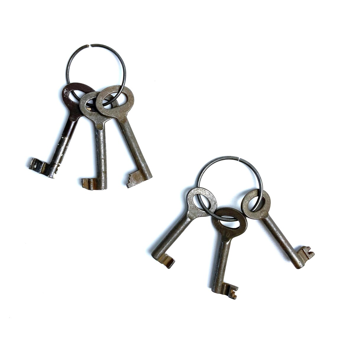 Set of 3 Old Dutch Antique Skeleton Keys | 1940s | Art Deco Style | by ...