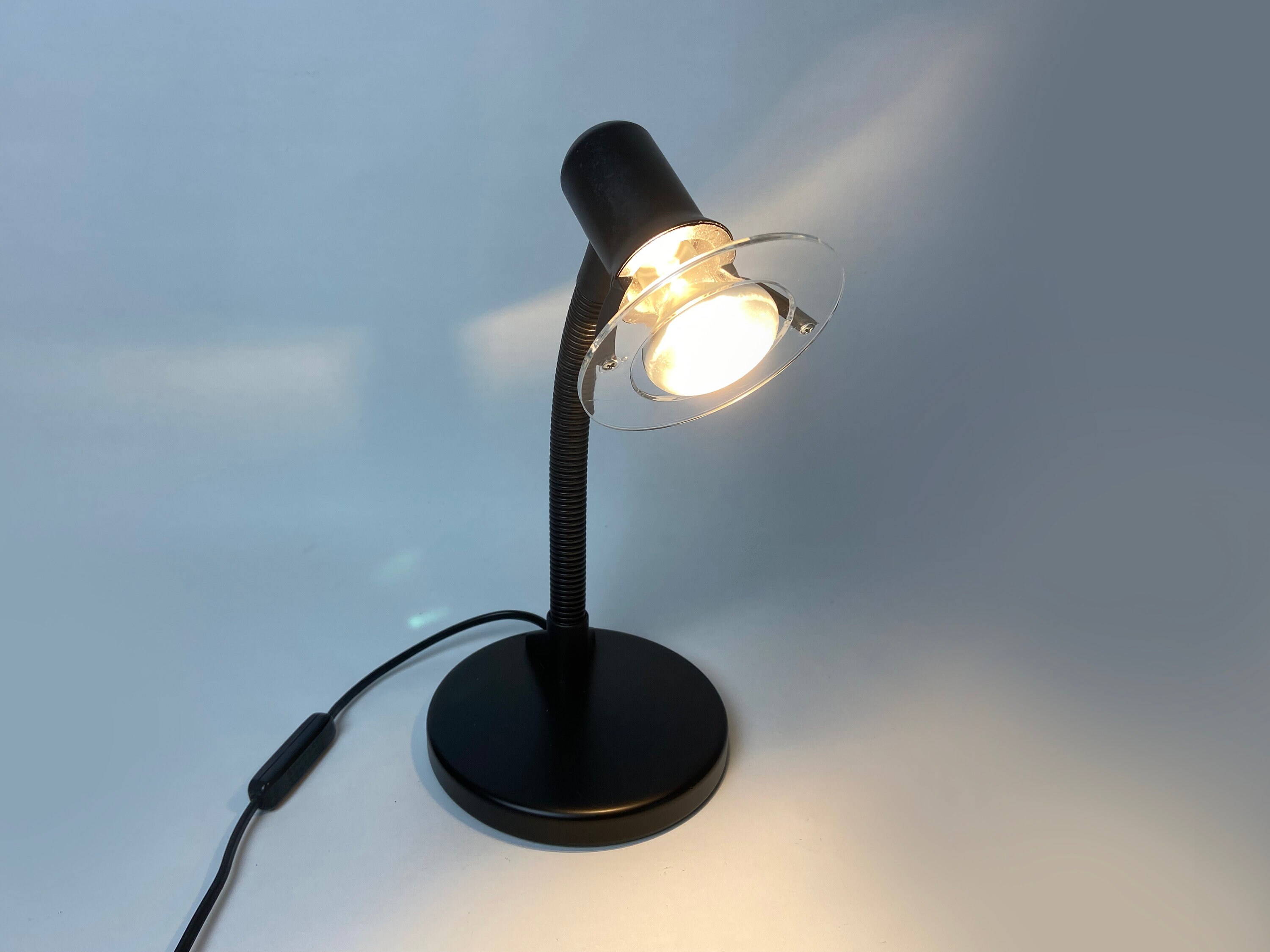Vintage Memphis Milano Style Adjustable Gooseneck Desk Lamp | 80s | Table lamp | Vintage desk | Postmodern | Modernist | Minimalist