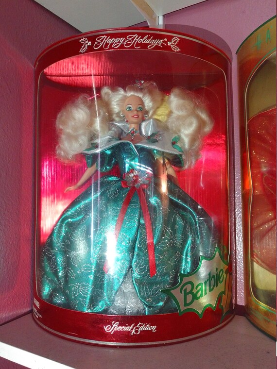 happy holidays special edition barbie 1995