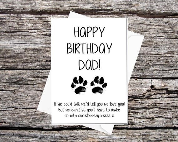 happy birthday dad from dog